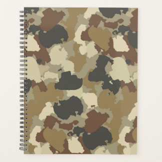 Brown Earth Tones Military Camouflage