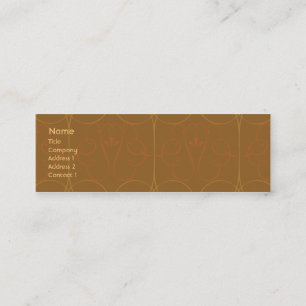 Brown elegant - dünn mini visitenkarte
