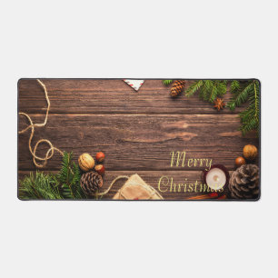 Brown Elegante Christmas Geschenk Desk Mat Schreibtischunterlage