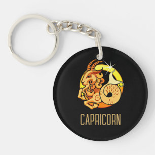 Brown et or Capricorne signe zodiac noir