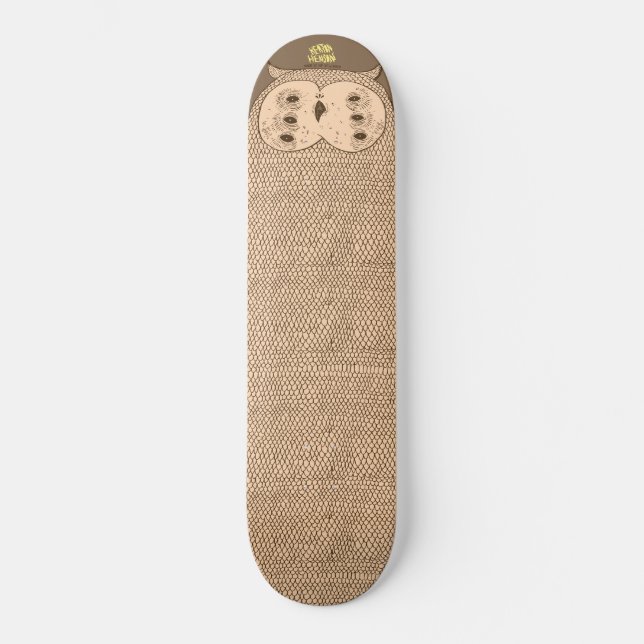 Brown-Eule durch Keaton Henson Skateboard (Vorderseite)