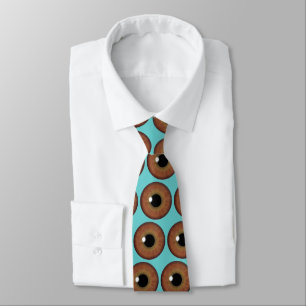 Brown Eye Iris Cool Eyeball Custom Neck Tie Krawatte