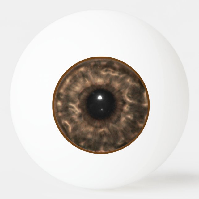 Brown Eyeball Tischtennisball (Vorderseite)