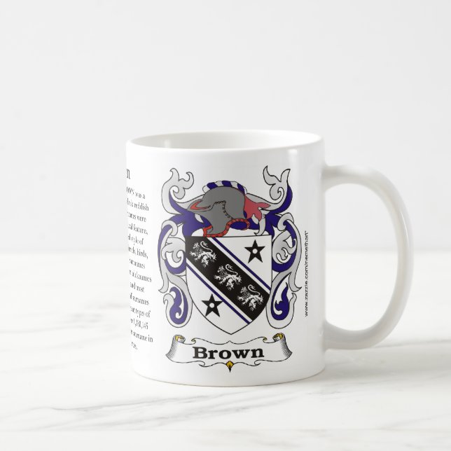 Brown-Familien-Wappen Tasse (Rechts)