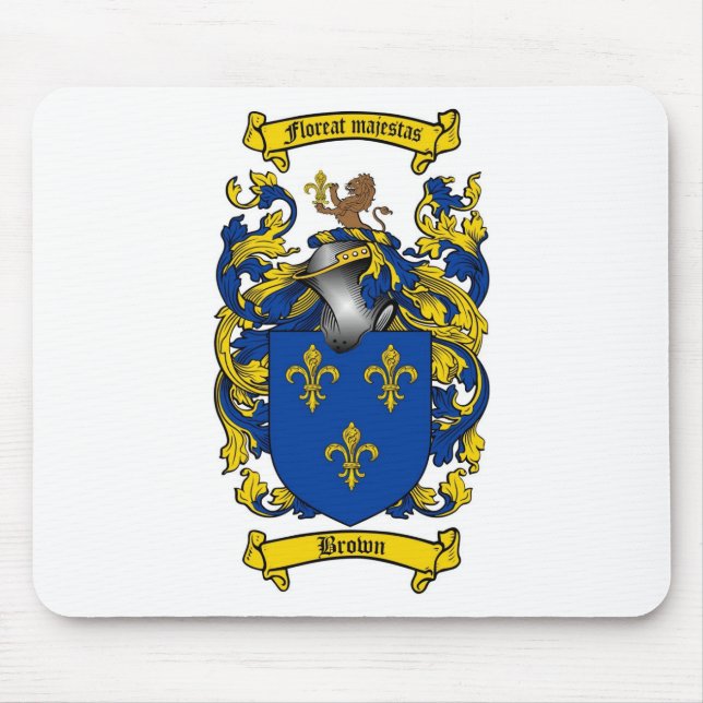 BROWN-FAMILIENWAPPEN - BROWN-WAPPEN MOUSEPAD (Vorne)
