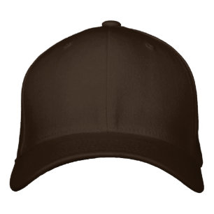 Brown FlexFit-Wollkappe Bestickte Baseballkappe