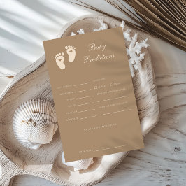 Brown Footprints Gender Offenlegung Baby-Vorhersag