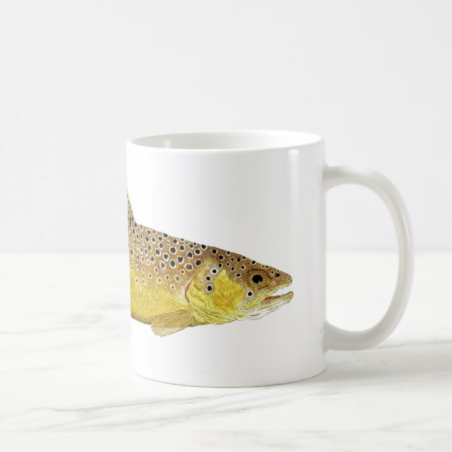 Brown-Forelle-Tasse Kaffeetasse (Rechts)