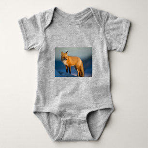 Brown Fox Baby Strampler