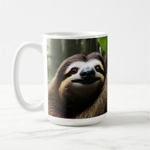 Brown Fuzzy Sloth, Coffee Tasse