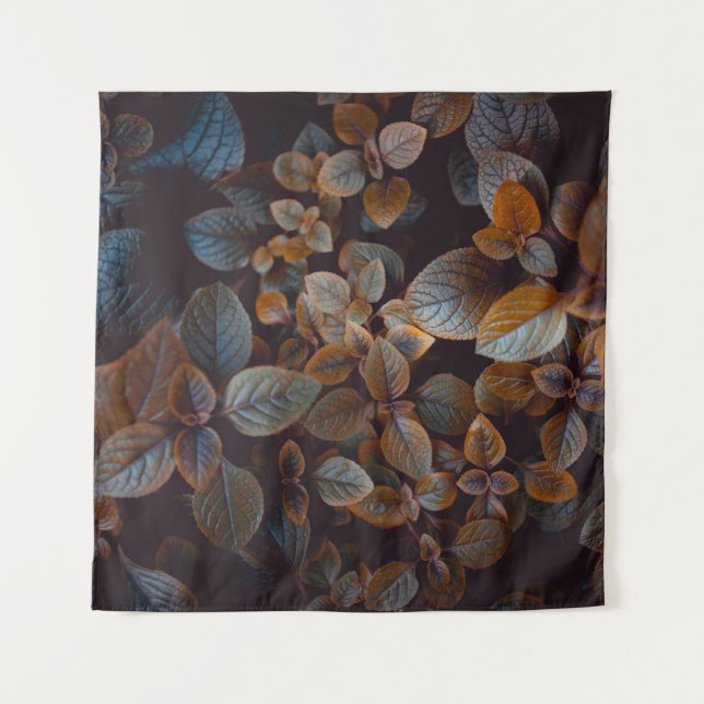 BROWN-GELEITETE PFLANZE WANDTEPPICH (Vorderseite)