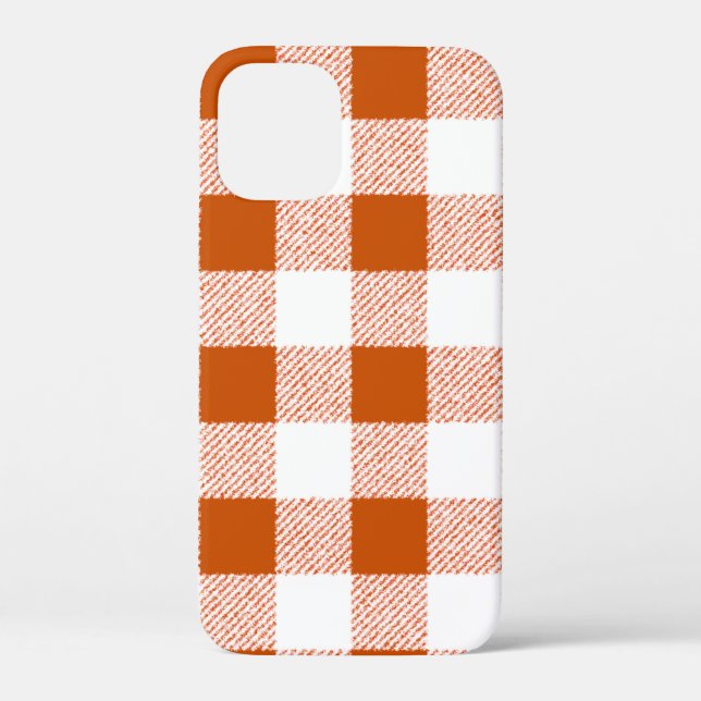 Brown Gingham Karo Pattern Case-Mate iPhone Hülle (Rückseite)