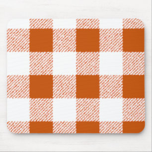 Brown Gingham Karo Pattern Mousepad
