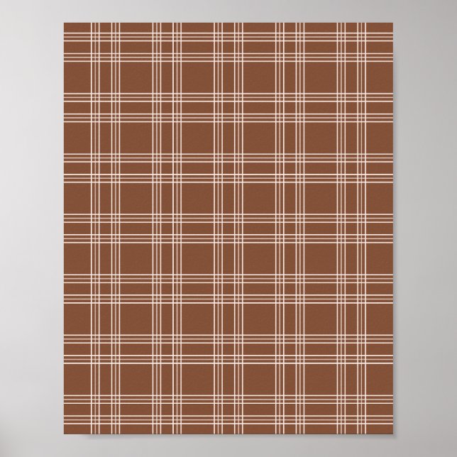 Brown Gingham Poster (Vorne)