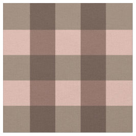Brown Gingham Stoff