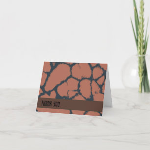 Brown Giraffe Fur Muster Danke