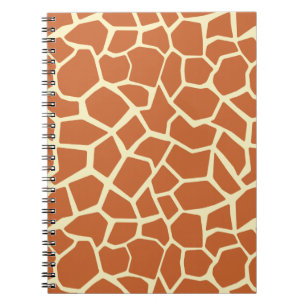 Brown Giraffe Muster Notizblock