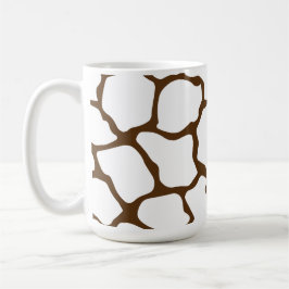 Brown Giraffe Pattern – Minimal Animal Print Kaffeetasse