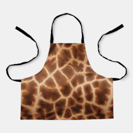 Brown Giraffe Print Schürze