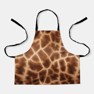 Brown Giraffe Print Schürze
