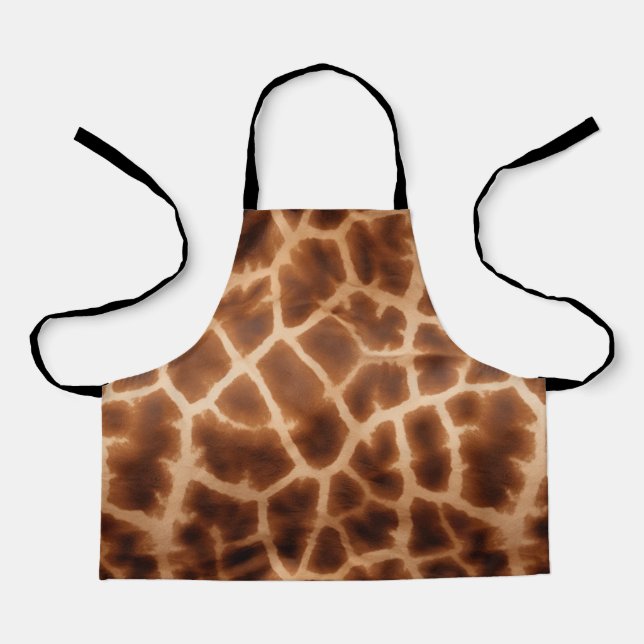 Brown Giraffe Print Schürze (Vorderseite)