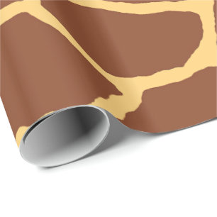 Brown-Giraffen-Haut-Muster-Packpapier Geschenkpapier