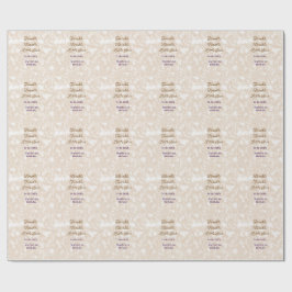 Brown glitter twinkle twinkle little star birthday geschenkpapier