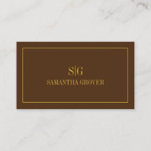 Brown Gold | Minimalistisch Modernes Beruflich