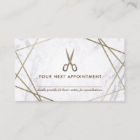 Brown-Gold Scissors Marmorhairstylist-Verabredung