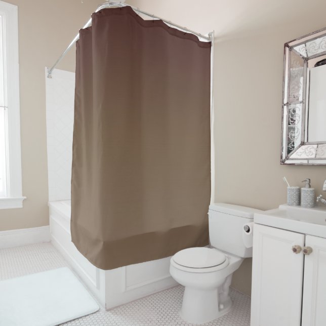 Brown Gradient Duschvorhang (Beispiel)