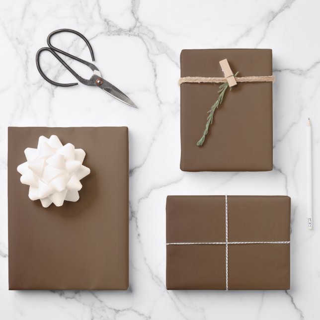 Brown Gradient Geschenkpapier Set (Vorderseite)