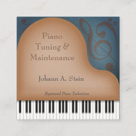 Brown Grand Piano - Die einprägsame Musikindustrie Quadratische Visitenkarte