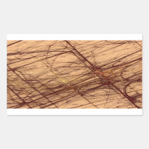 Brown Grunge Abstrakt Fraktal Rectangle Sticker