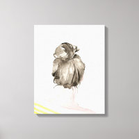 Brown Hair Top Knot Bun