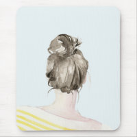 Brown Hair Top Knot Bun