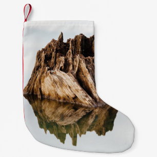 BROWN HOLZRAHMEN KLEINER WEIHNACHTSSTRUMPF