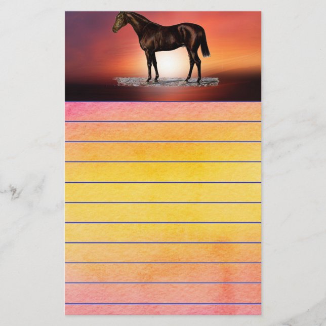 Brown Horse Briefpapier (Vorderseite)