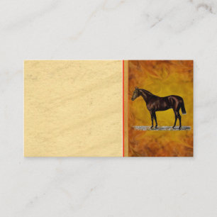 Brown Horse Business Card Visitenkarte