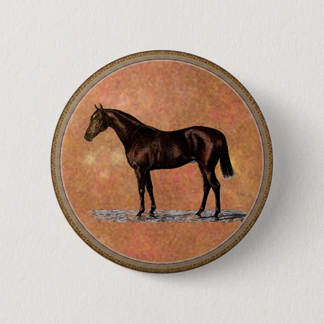 Brown Horse Button (Vorderseite)