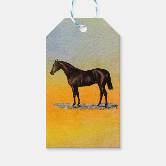 Brown Horse Geschenkanhänger (Vorderseite)