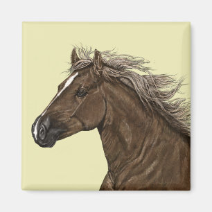 Brown Horse Head Magnet