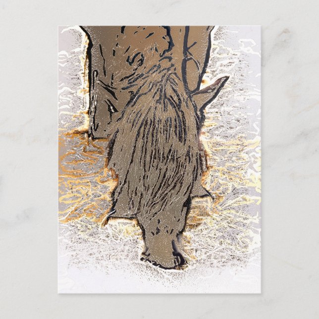 BROWN HORSE POSTKARTE (Vorderseite)