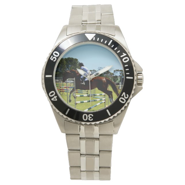 Brown Horse Show Jumping, Armbanduhr (Vorderseite)