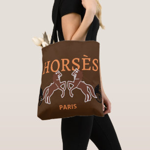 Brown Horses Cheval Designer sac Sac fourre-tout