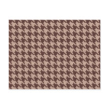 Brown Houndstooth Preppy Classic Pattern Blank Car