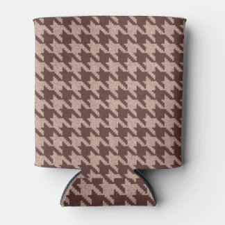 Brown Houndstooth Preppy Classic Pattern Dosenkühler