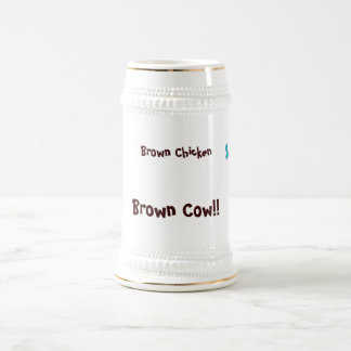 Brown-Huhn-Brown-Kuh Bierglas