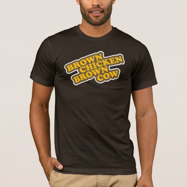 Brown-Huhn-Brown-Kuh T-Shirt (Vorderseite)
