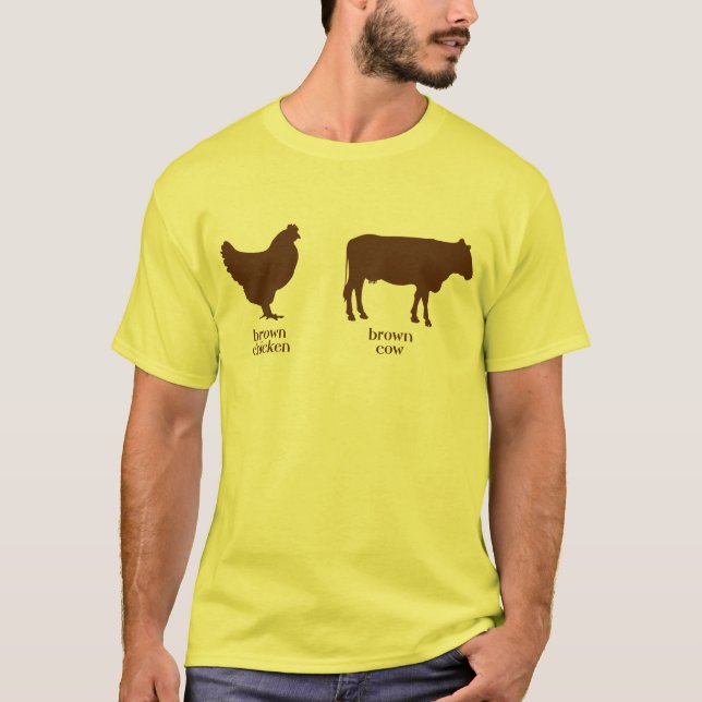 Brown-Huhn-Brown-Kuh-T - Shirt (Vorderseite)