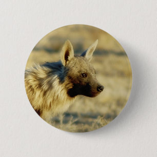 Brown-Hyänentier-Abzeichenknöpfe Button